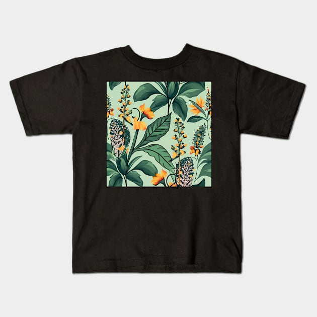 Vintage botanical art Kids T-Shirt by IOANNISSKEVAS